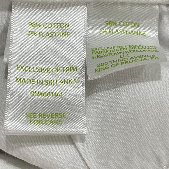 Lilly Pulitzer South Ocean Crop Skinny Jean In Resort White - Raw‎ Hem - Picture 10 of 16